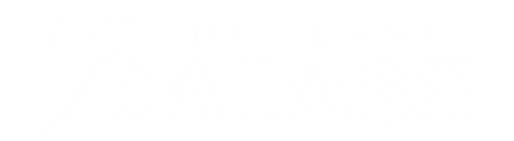White The Funnel Badass Logo